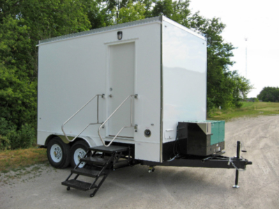 safety shower trailers exterior