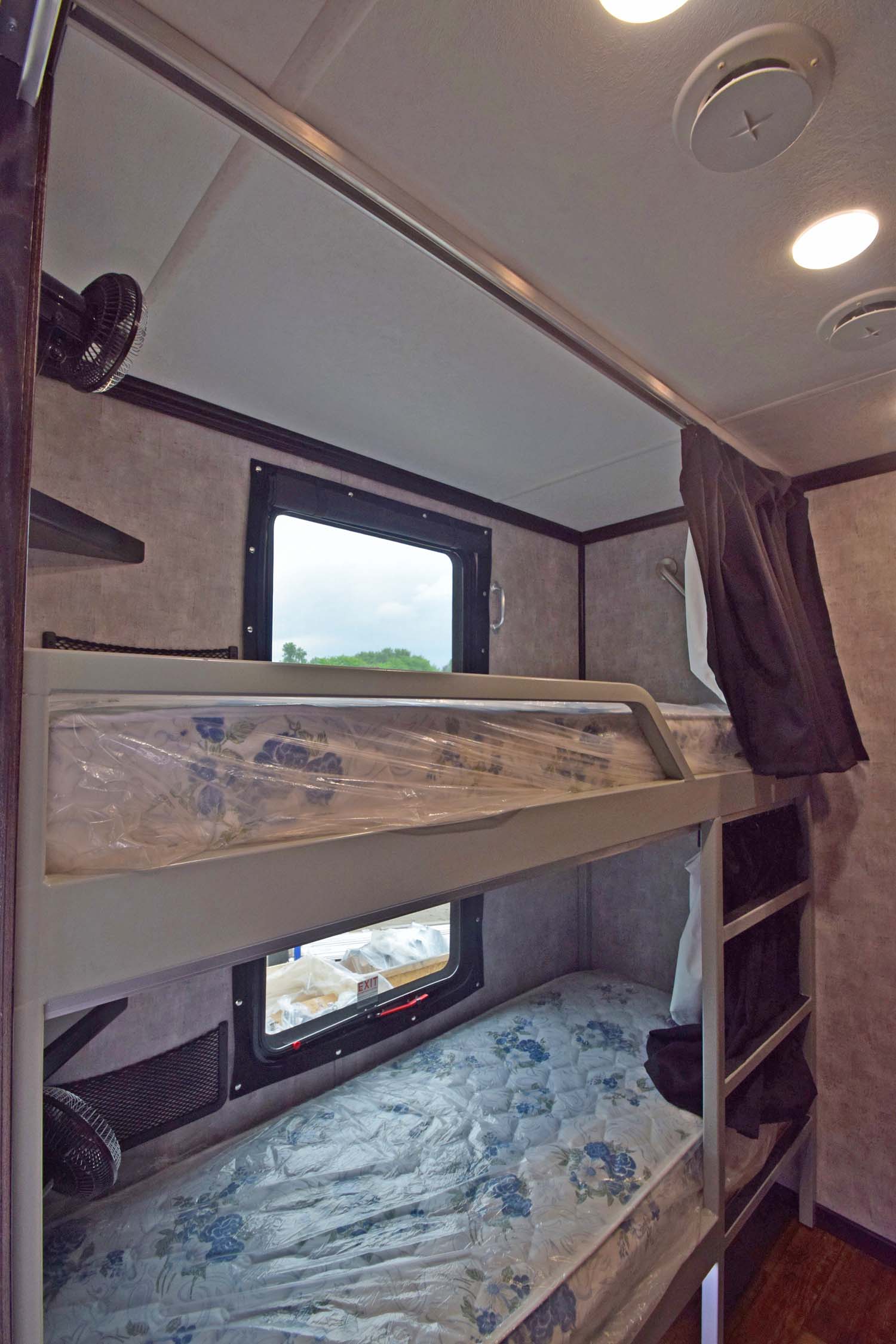 Disaster Relief Bunkbeds Window Open