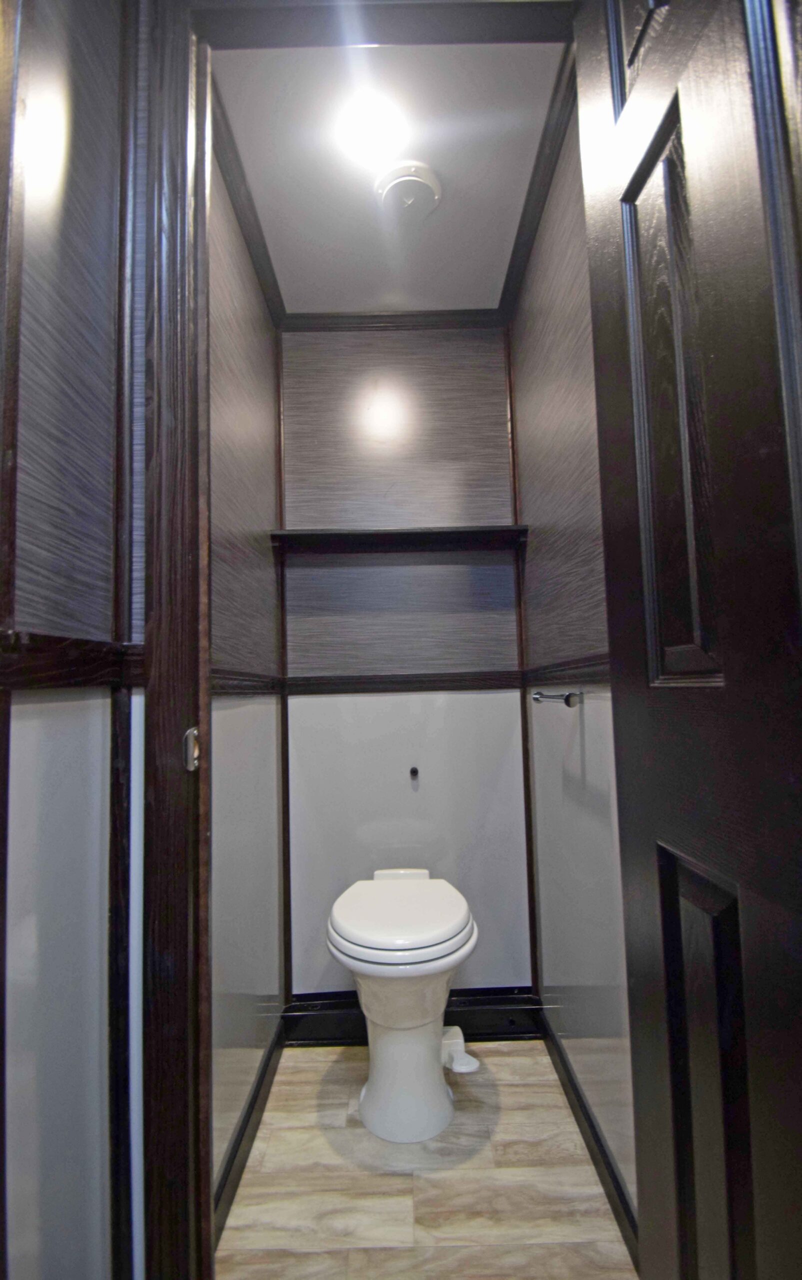 Luxury decor for portable restroom trailer 6